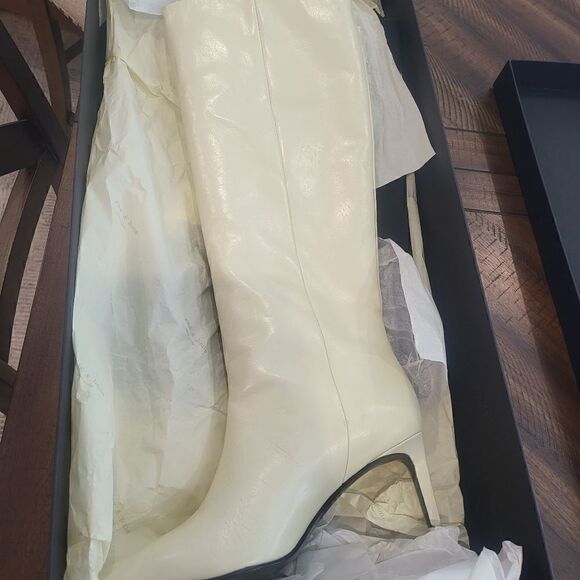 MSRP $795 Rag & Bone Beha Knee High Off White Boot Size 9 (EU 39) - Picture 8 of 11